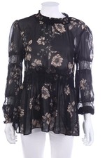 zebra Bluse S Schwarz #1364