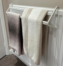 Heizkörperlüfter 2 Stangen Doppelpack Handtuchhalter Halter Indoor Trockenständer für Kleidung