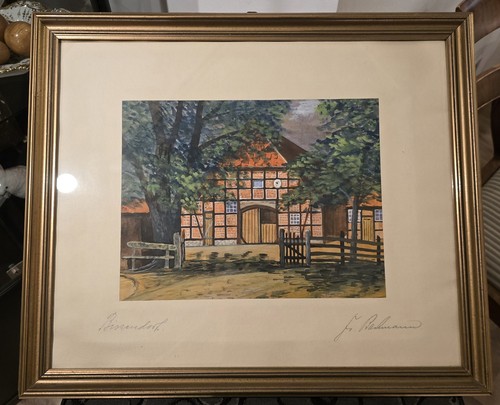 Aquarell bauernhof - aquarell,