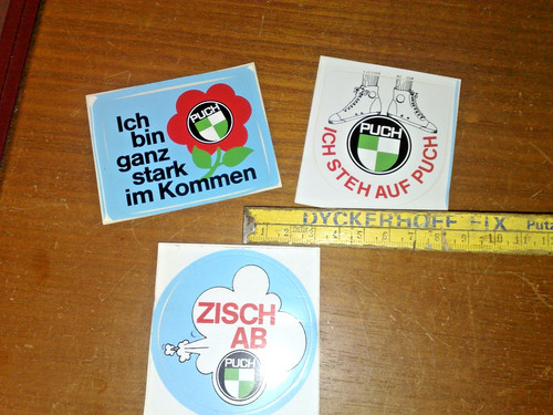 Puch abziehbilder original - puch, 3x