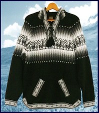 Peru Alpaka Pullover schwarz