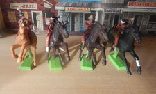 Britains Deetail 4x seltene Apachen Reiter  54mm 1/32