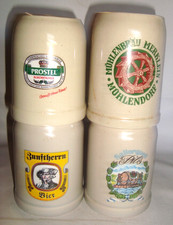 4 x 0,25 bisr 0,3 l Bierkrüge von verschieden Brauereien 5