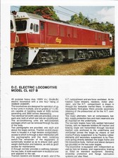 Goninan Australia?? data-sheet D.C. electric loco Model CL 627 B