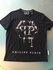  PHILIPP PLEIN T-Shirt mit Strass Schwarz Gr. 3XL (L-XL) Neu