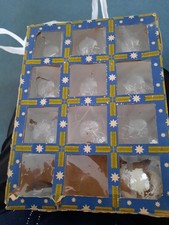 9 Lametta Kugeln Lauscha Silber Alt