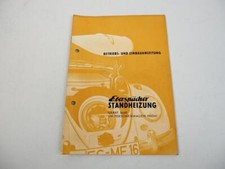 VW Käfer Eberspächer Standheizung 8680 Betriebsanleitung Einbau Schaltplan