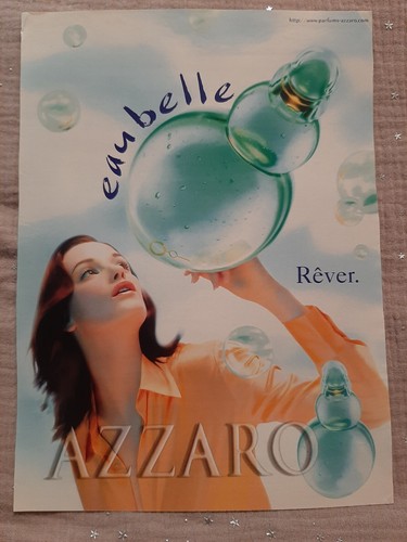 Werbepapier parfum azzaro eau - werbepapier,