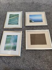 Bilder- Urkundenrahmen rechteckig 15x20 oder 24x30cm Fotos Glas Silber - 4 Stück