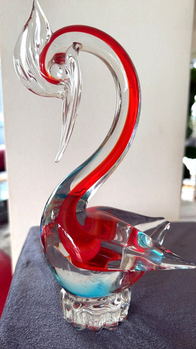 Große schwere glas statue - große,