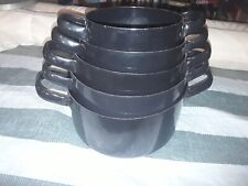  Kochtopf  Metal emalien  set 5 Stück  ohne deckel  von 5 bis 1 l ,sehr gutem zu