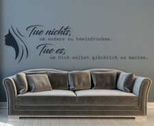 Wandtattoo Wohnzimmer spruch
