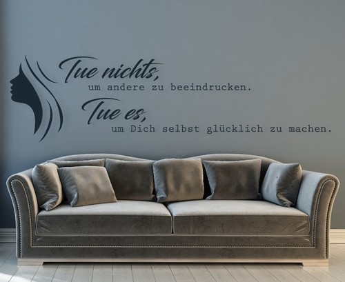 Wandtattoo wohnzimmer spruch - wandtattoo,