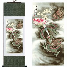 Asiatisches Rollbild Drache