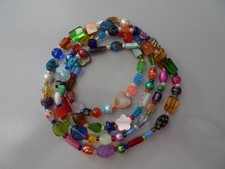 Glasperlen Kette bunt