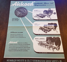 AKKORD Hachfrucht-Pflanz- u. Pflegemaschine - H. Weiste & CO.  GMBH, Sieningsen