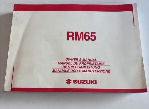 Suzuki betriebsanleitung - rm,
