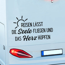 Wohnwagen aufkleber mit spruch - aufkleber,