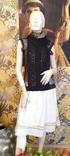 Vintage bluse ärmellos - vintage,