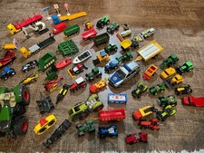 50 x SIKU Traktor Lastwagen Anhänger Boot Bagger Strohpresse Kabel Matchbox ADAC