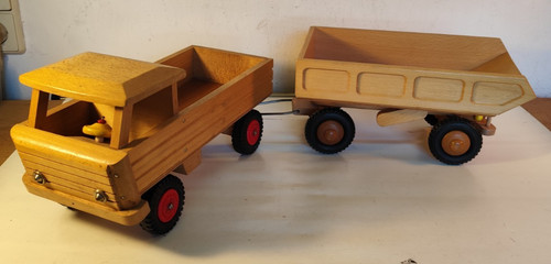Ddr holzspielzeug lkw - ddr,