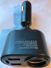 Zigarettenanzünder-Adapter Quick Charge 3.0 DC 12V/24V auf 2×USB-A und 1×USB-C