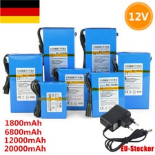 Wiederaufladbarer Li-Ionen-Akku 12V DC tragbarer Akku mit EU-Stecker-Ladegerät
