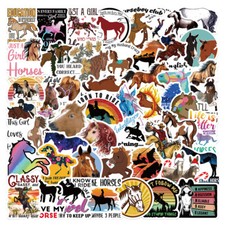 50pcs mini horse stickers - horse,