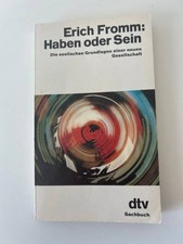 Erich Fromm Haben oder Sein Taschenbuch dtv Sozialphilosophie Deutsch