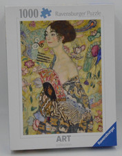 Ravensburge Puzzle 1000 Teile-Art Collection: Klimt Dame mit Fächer 2024