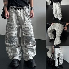 Vintage Mode Herren Wide Leg