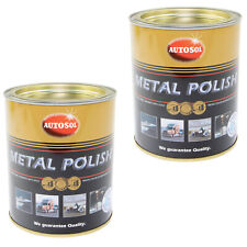 AUTOSOL 2 X 750 ml Metal Polish Edel Chromglanz Chrom Metall Politur Reinigung