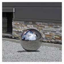 Dekokugel 30cm Edelstahl Kugel poliert spiegelnd Gartenkugel Schwimmkugel Deco 2
