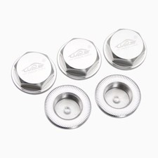5pcs Wheel Nut Cap 24mm Silver