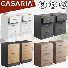CASARIA® Nachttisch Nachtschrank Nachtkommode Schublade Holz Schlafzimmer