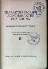 Charakterbegriff und