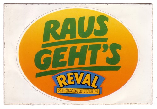 Reval cigaretten aufkleber - reval,