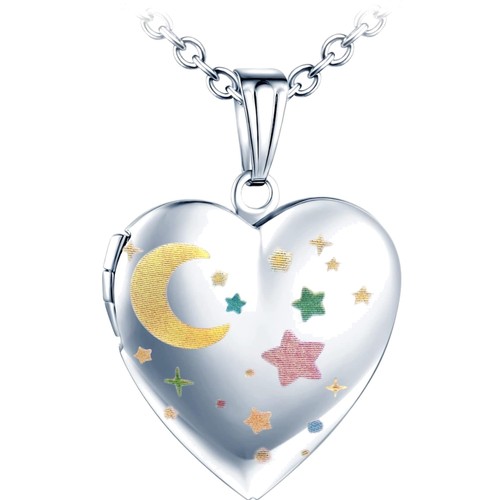 Kette damen herz mond - kette,