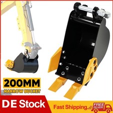 Tieflöffel Baggerschaufel Baggerlöffel für Minibagger 200mm M14 Grabenräumer