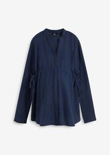 Umstands-Bluse Stillbluse Gr 38 Dunkelblau Langarm-Shirt Tunika Neu R-Ware*