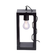 Tischleuchte Metall Schwarz