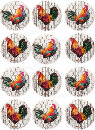 Hahn huhn tortenbild essbar - huhn,
