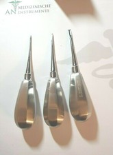 Wurzelheber, Bein Root Elevator 3mm 3ER SET Fig #1,2mm Fig# 0 und 4mm Fig#2 CE