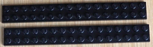 Lego platte 2x16 schwarz - 2, x