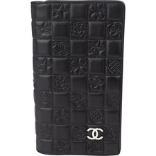 Chanel Lambskin Chessboard CC Wallet Coco CC Portemonnaie Geldbörse