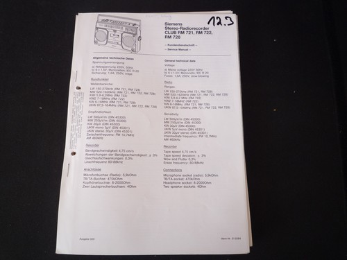 Original service manual - original,