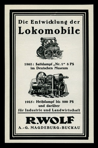 Reklame 1925 lokomobile - 1925, f