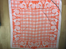 DDR Kinder Handtuch Badetuch Badehandtuch Baby 90 x 90cm orange Hahn Ostalgie 