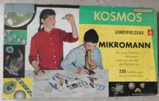 Kosmos Mikromann-Mikroskop Experimentierkasten mit Handbuch von 1961