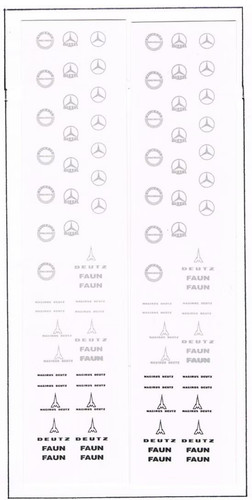 Decals mercedes deutz - 1:87, /